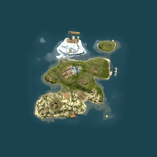 Rust map seed 1834710901, 2000x2000m top-down preview