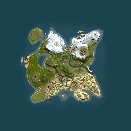 Rust map seed 856493138, 2500x2500m top-down preview