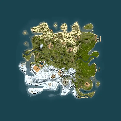 Rust map seed 1552433163, 3500x3500m top-down preview