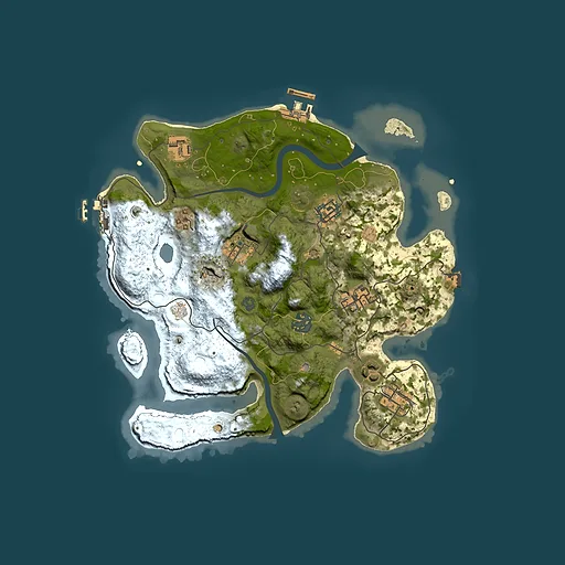 Rust map seed 1318540553, 3000x3000m top-down preview