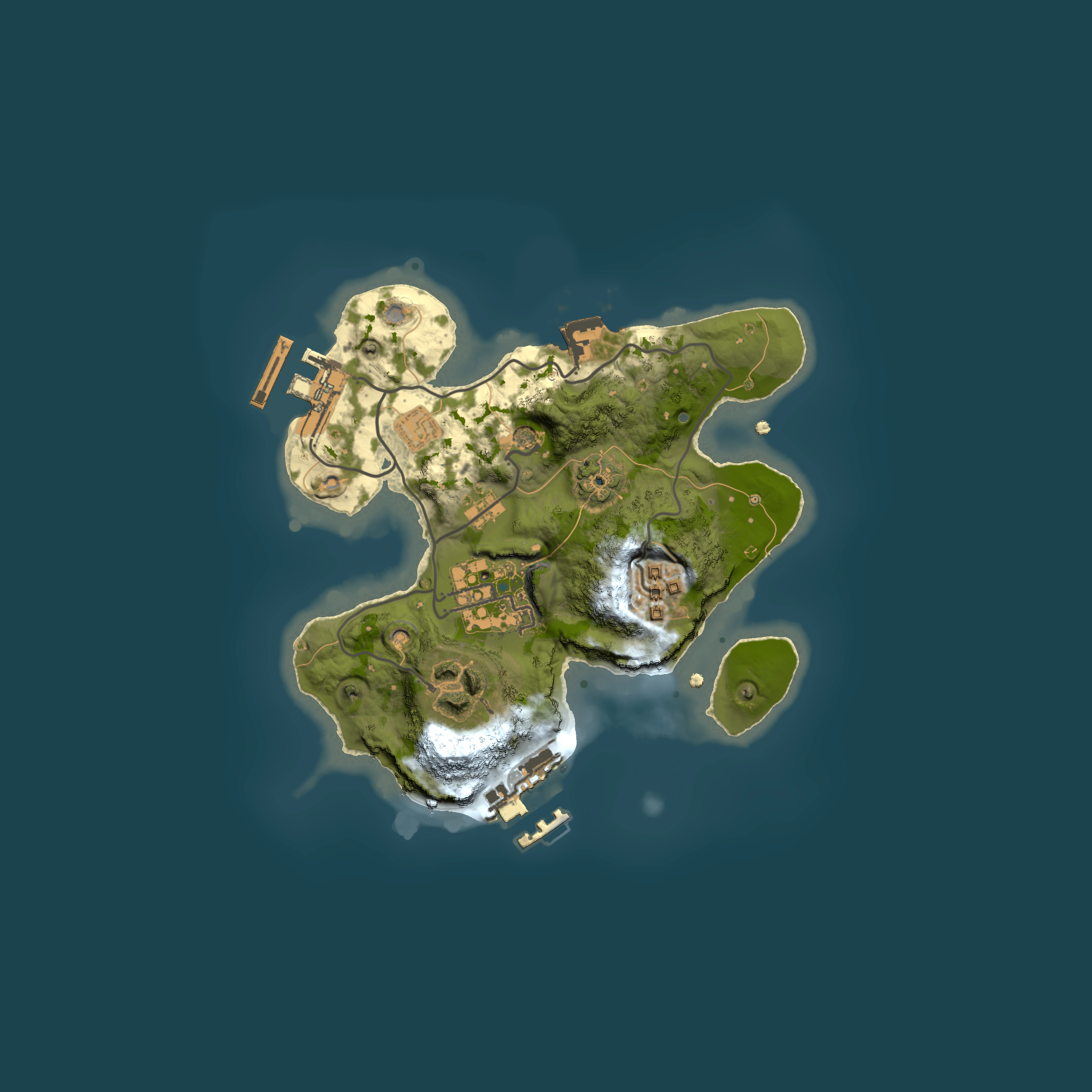 Full top-down render of Rust map seed 1935946505, 2000x2000m