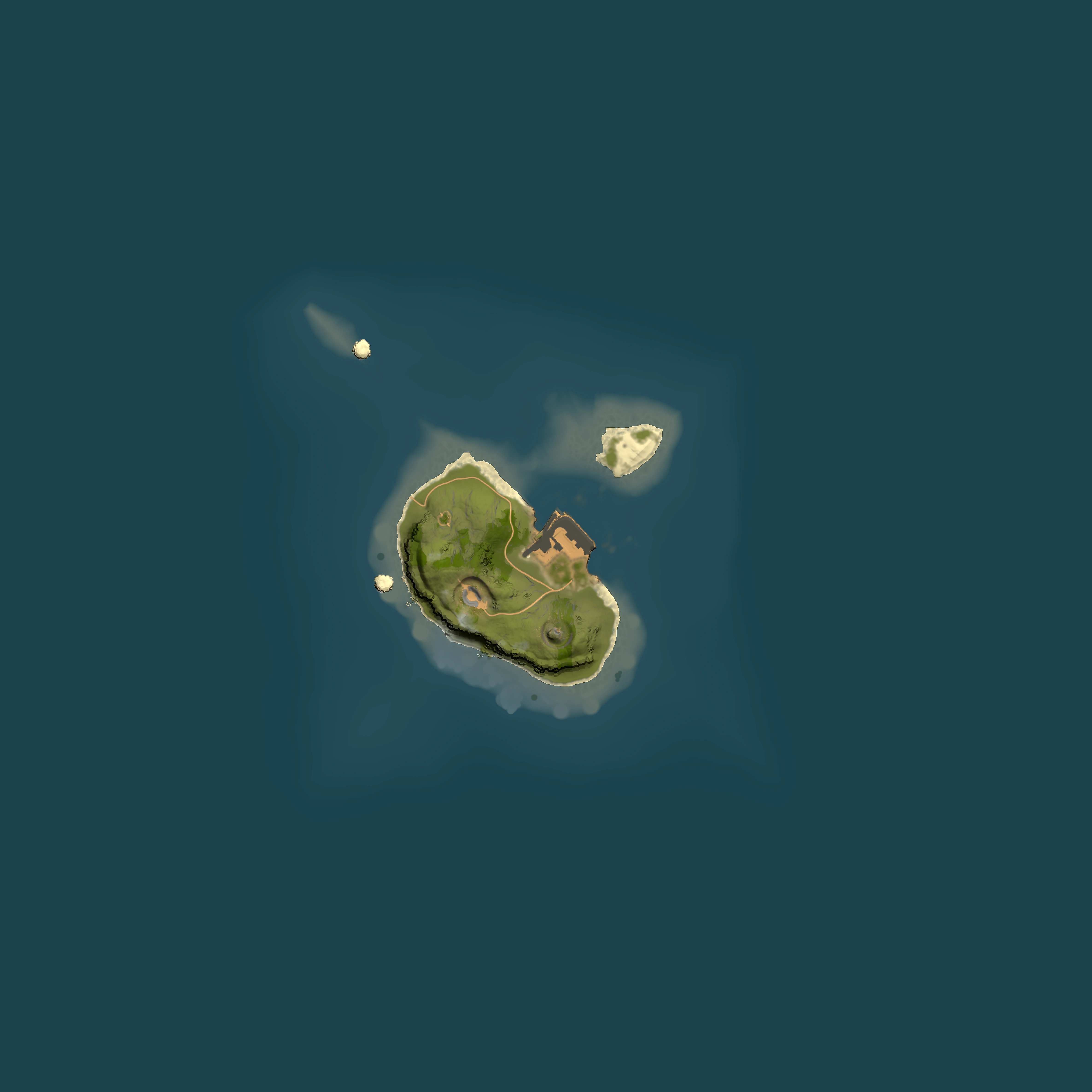Full top-down render of Rust map seed 1388931288, 1500x1500m