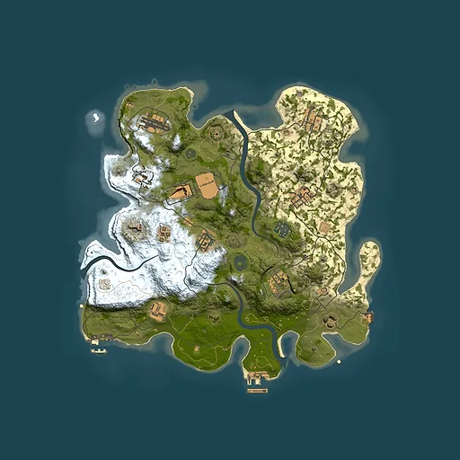 Rust map seed 2121001044, 3500x3500m top-down preview