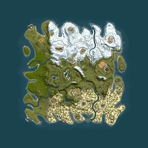 Rust map seed 201534156, 4500x4500m top-down preview