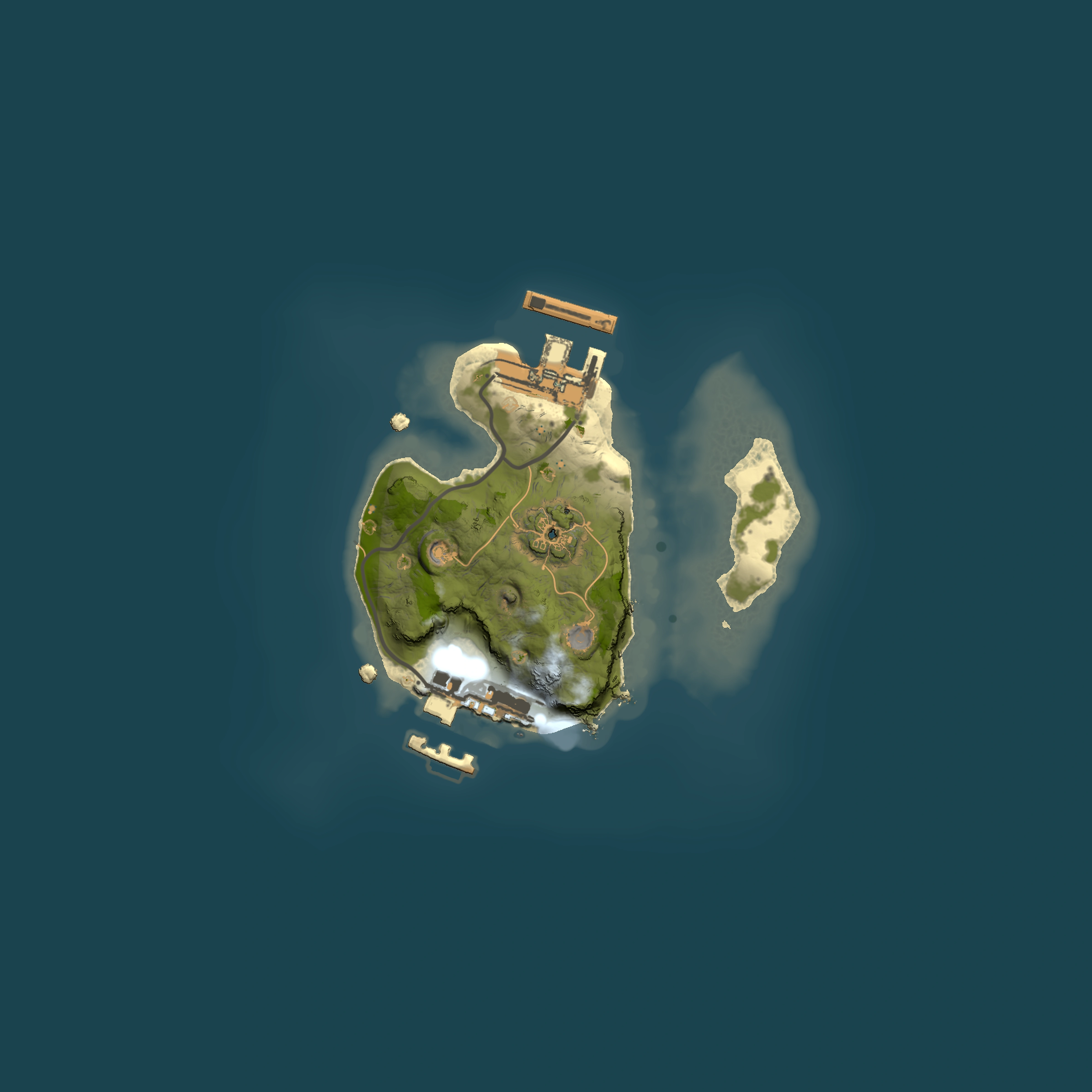 Full top-down render of Rust map seed 188156541, 1500x1500m