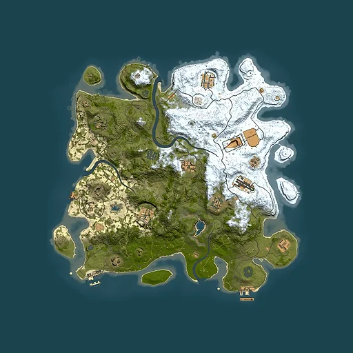 Rust map seed 400347142, 4000x4000m top-down preview
