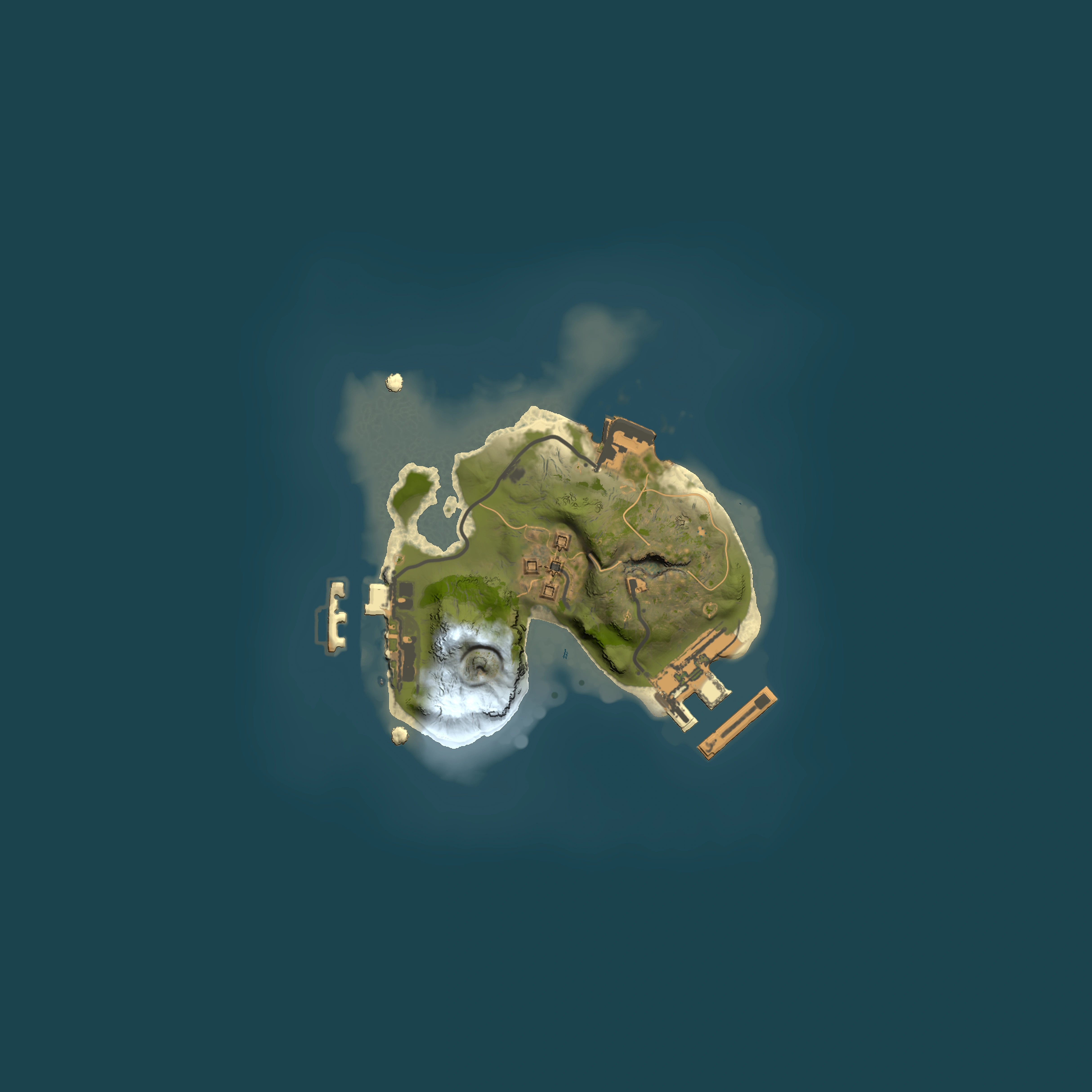Full top-down render of Rust map seed 2030843855, 1500x1500m