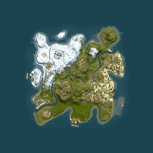 Rust map seed 1416143953, 3000x3000m top-down preview