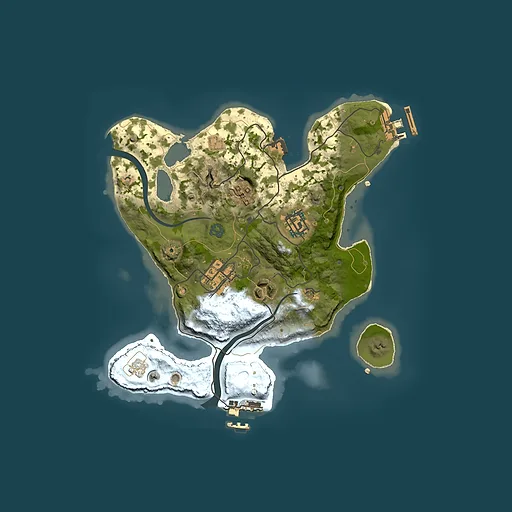 Rust map seed 1849274319, 2500x2500m top-down preview