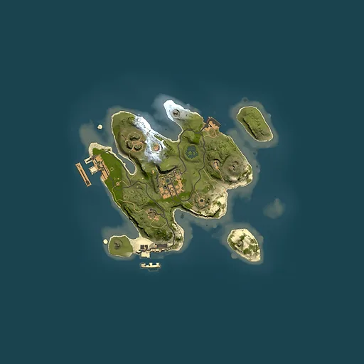 Rust map seed 991912287, 2000x2000m top-down preview