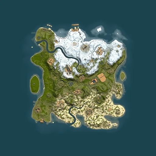 Rust map seed 206547761, 3500x3500m top-down preview