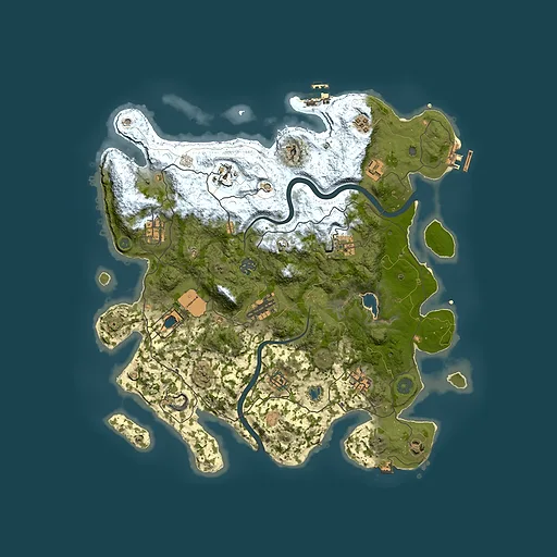 Rust map seed 1172034911, 4000x4000m top-down preview