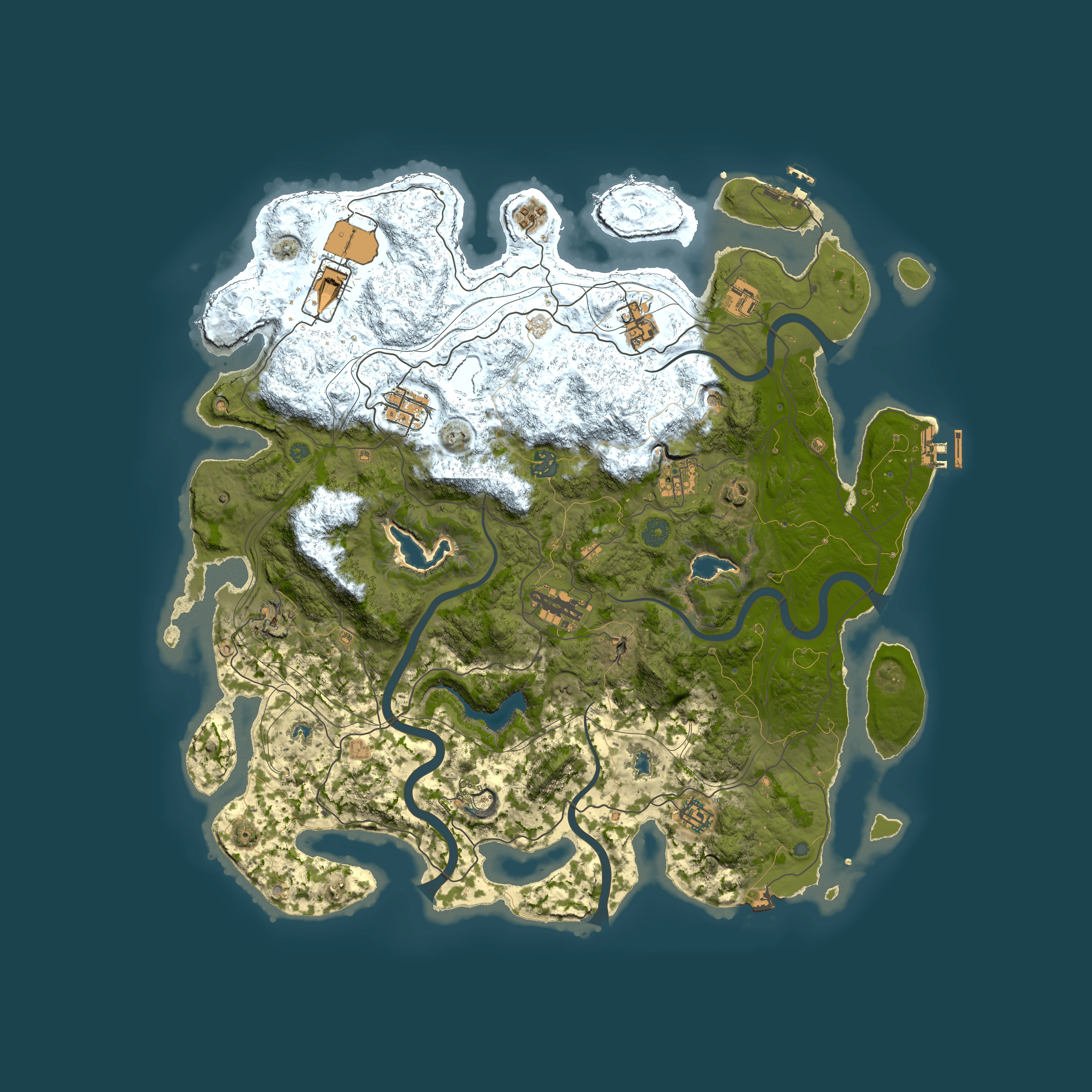 Full top-down render of Rust map seed 1826059191, 4500x4500m
