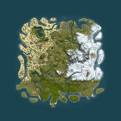Rust map seed 1340897026, 5000x5000m top-down preview