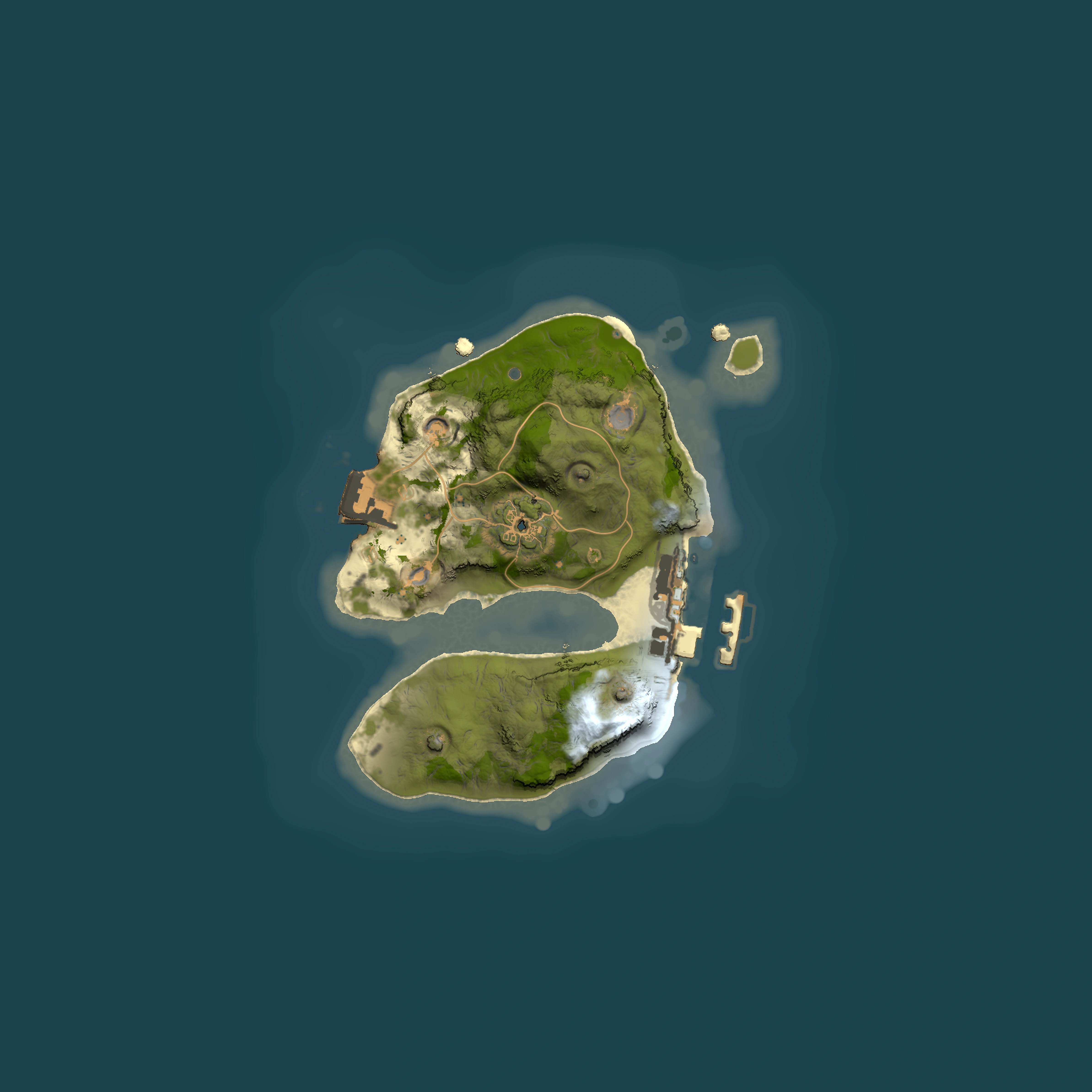 Full top-down render of Rust map seed 137716868, 1500x1500m