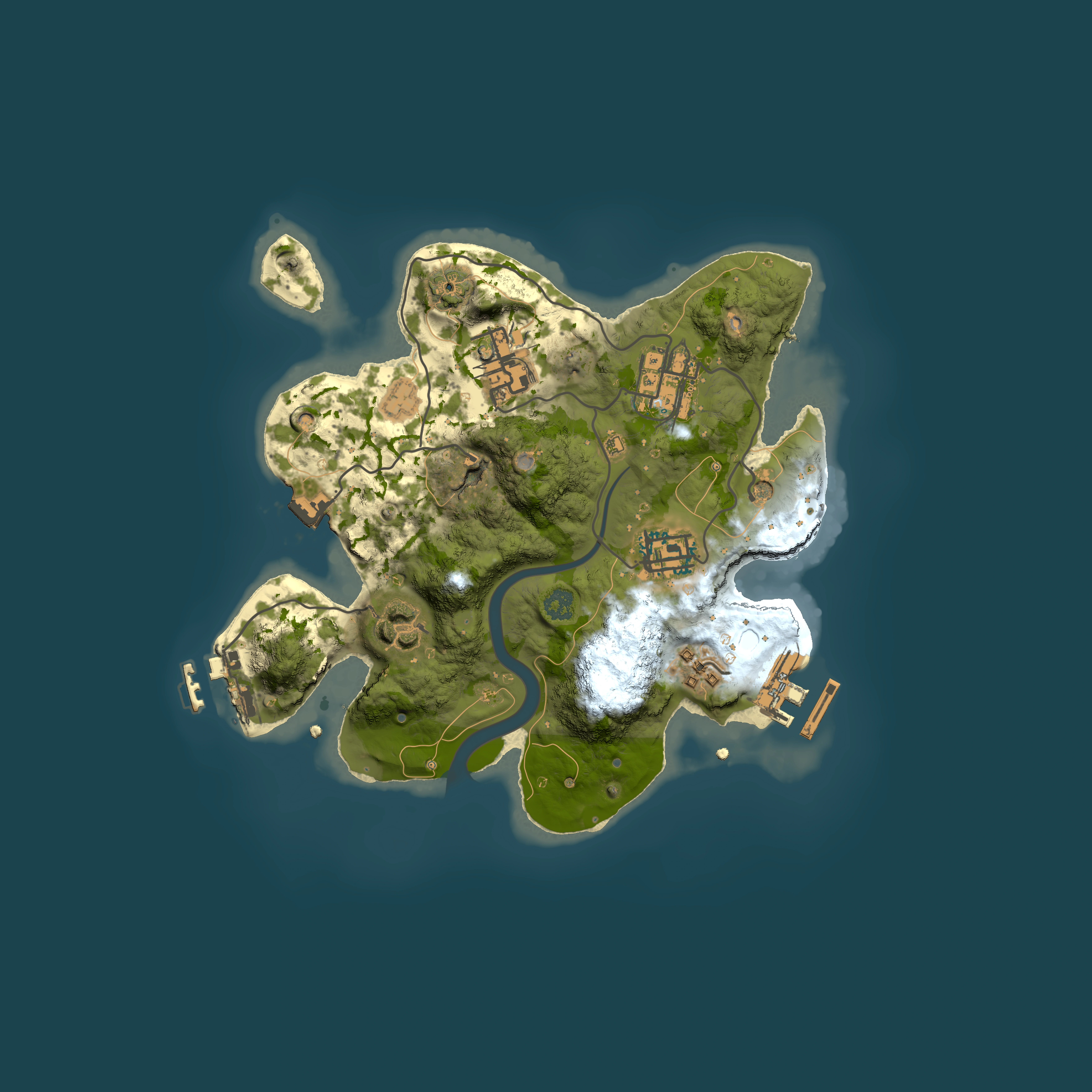 Full top-down render of Rust map seed 1624183367, 2500x2500m