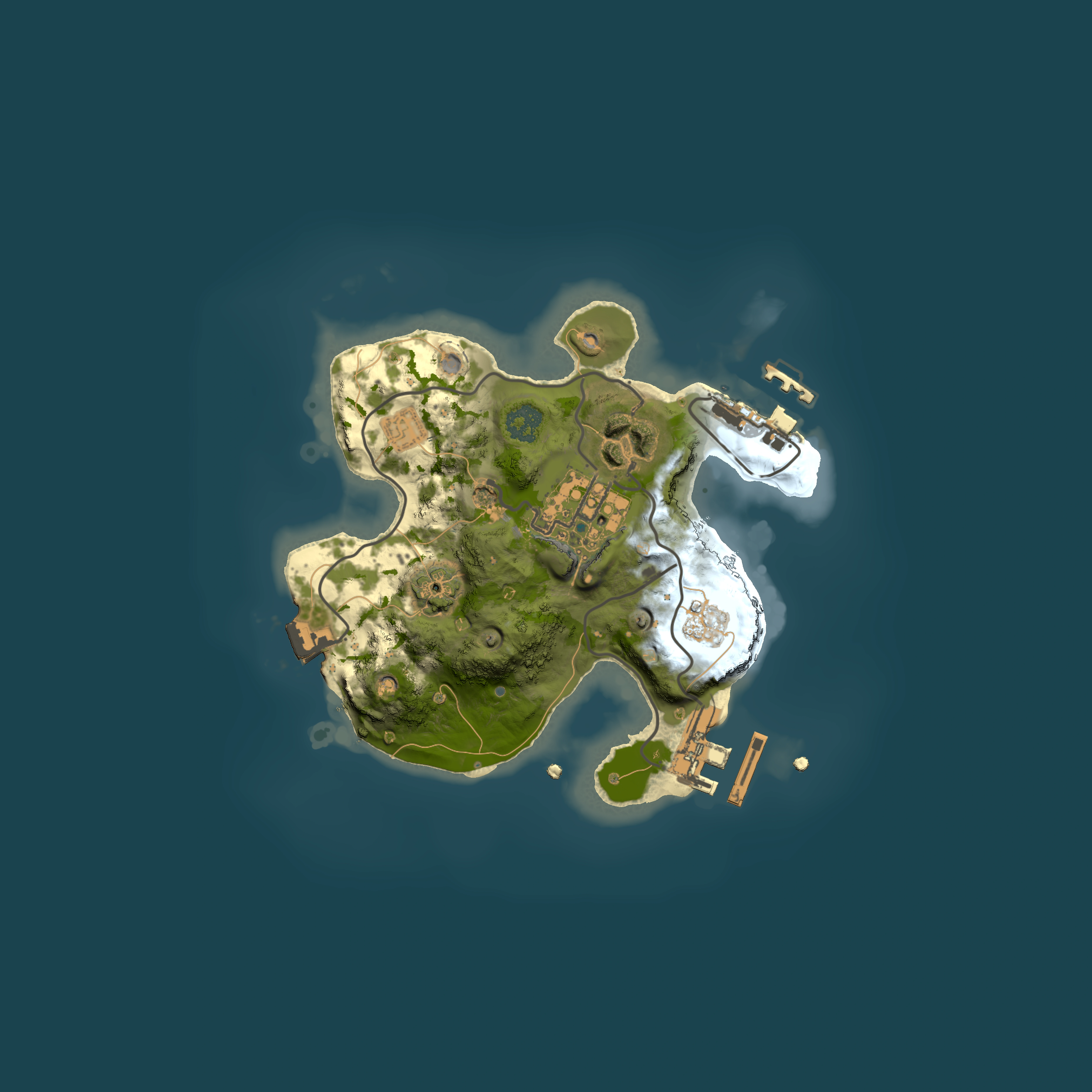 Full top-down render of Rust map seed 1784275985, 2000x2000m
