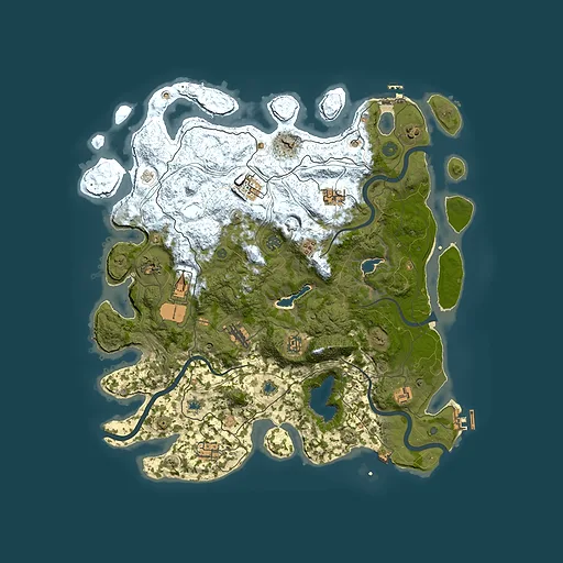 Rust map seed 395661438, 4500x4500m top-down preview