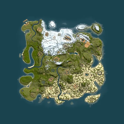 Rust map seed 207481784, 4000x4000m top-down preview