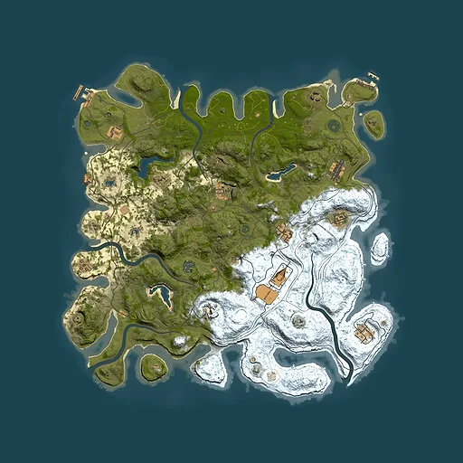 Rust map seed 1305251336, 4500x4500m top-down preview