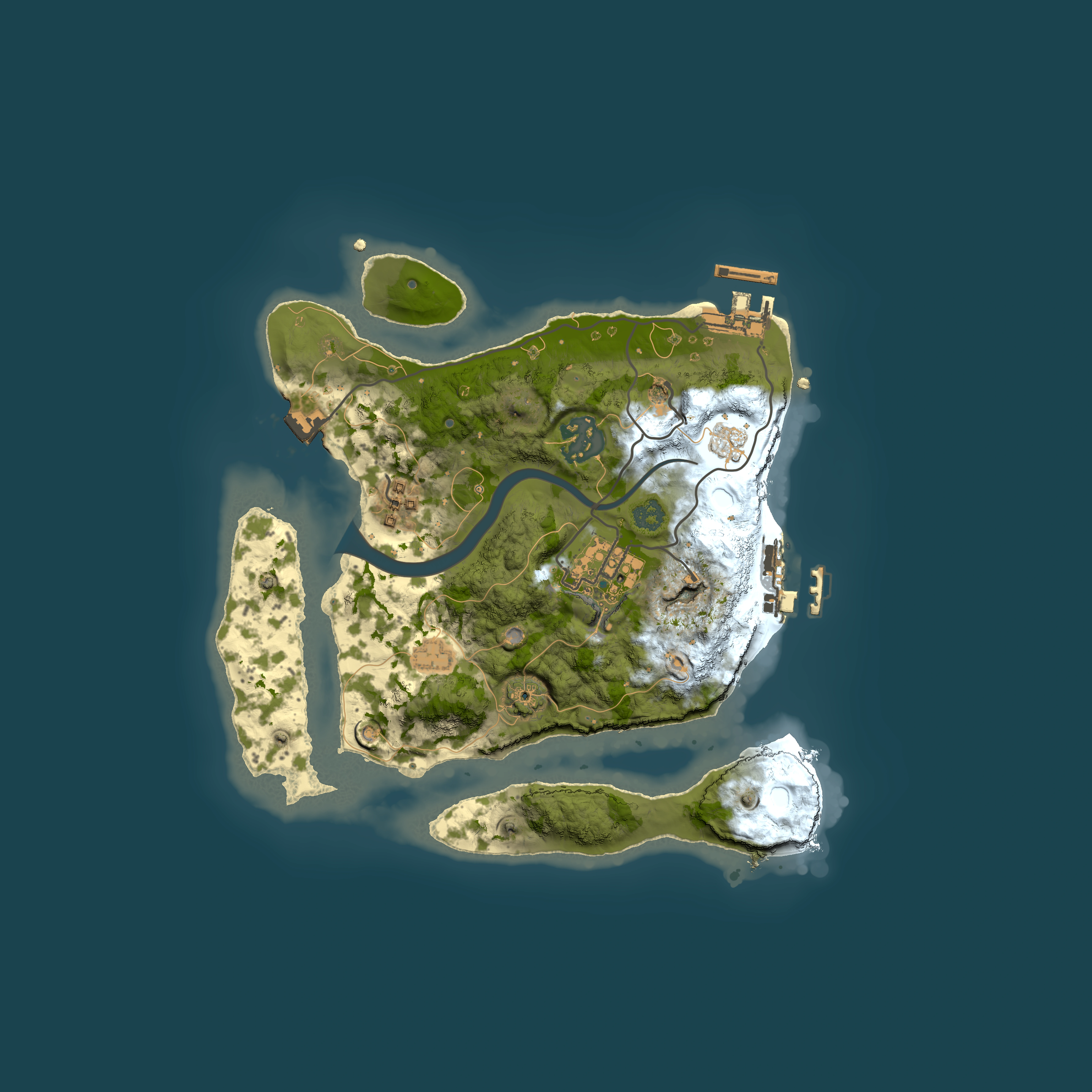 Full top-down render of Rust map seed 897017816, 2500x2500m