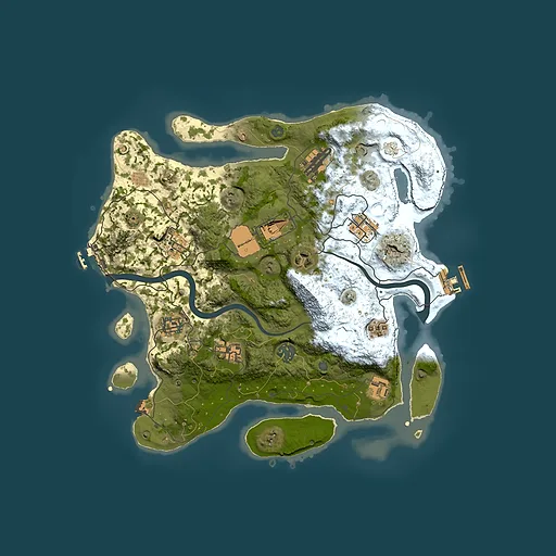 Rust map seed 1588989594, 3500x3500m top-down preview