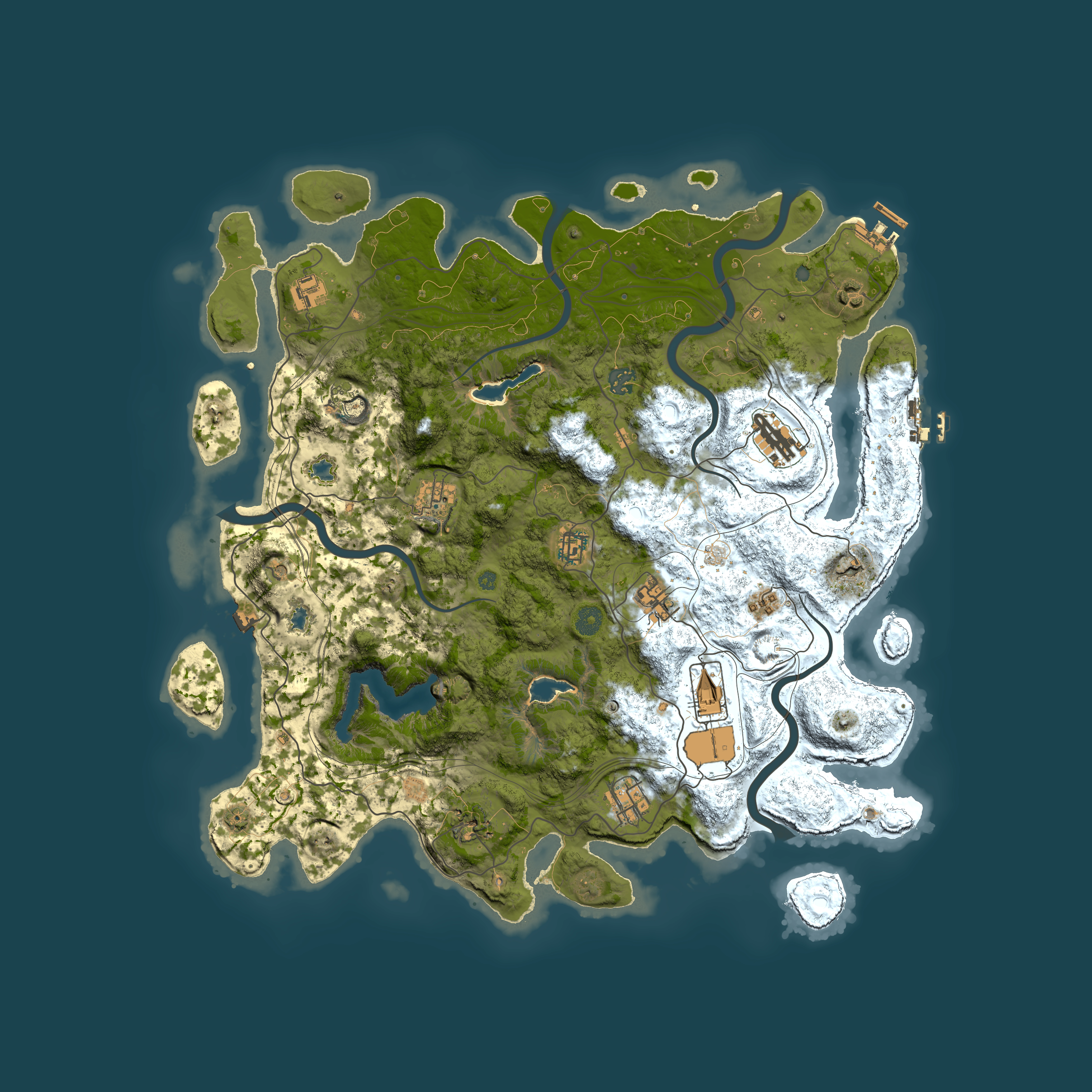 Full top-down render of Rust map seed 998382712, 4500x4500m
