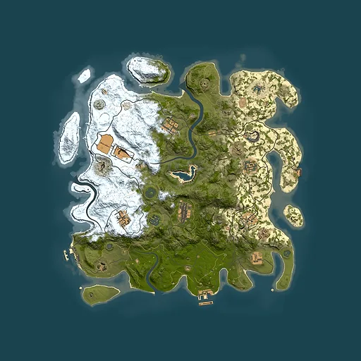 Rust map seed 1697597161, 4000x4000m top-down preview