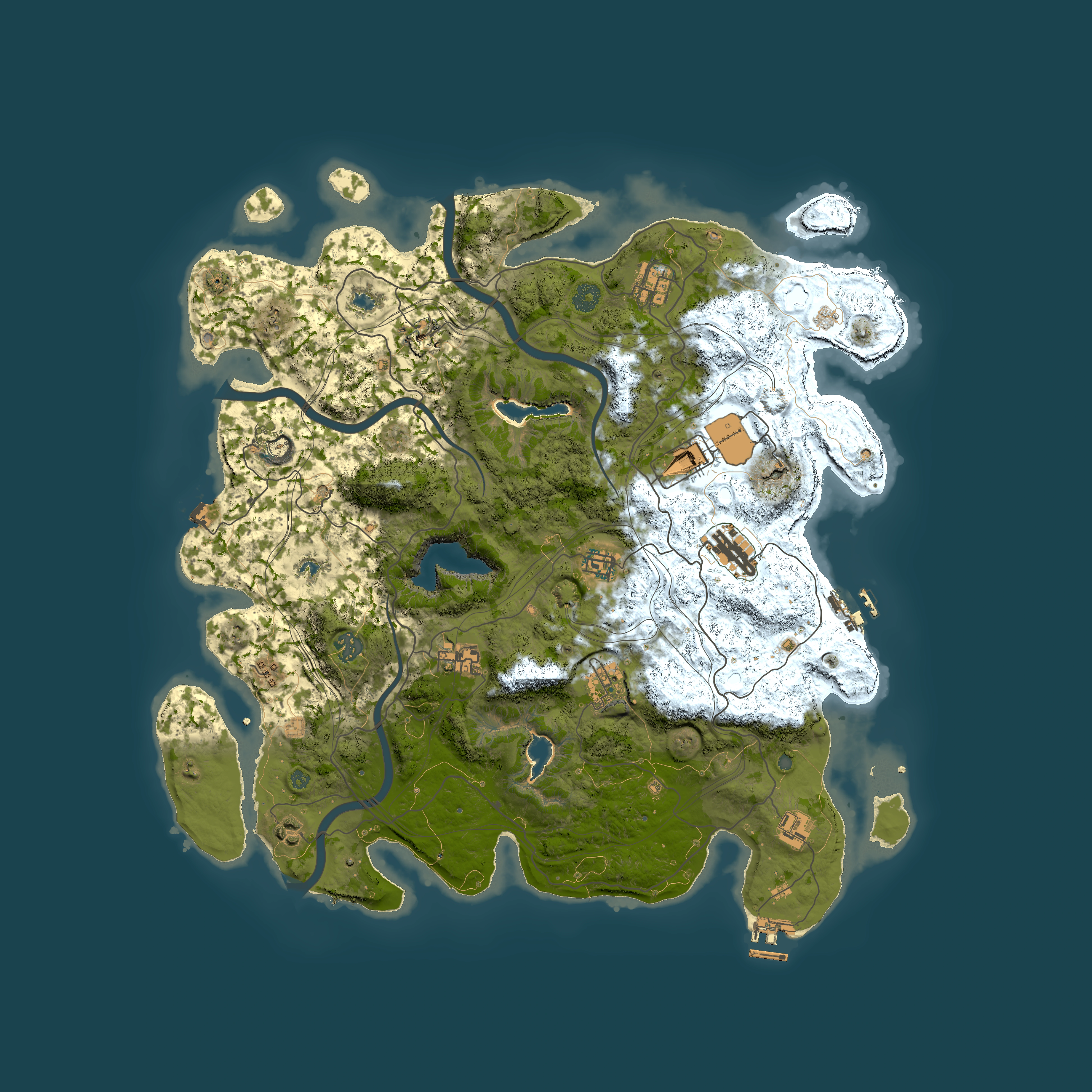 Full top-down render of Rust map seed 2025076686, 4500x4500m