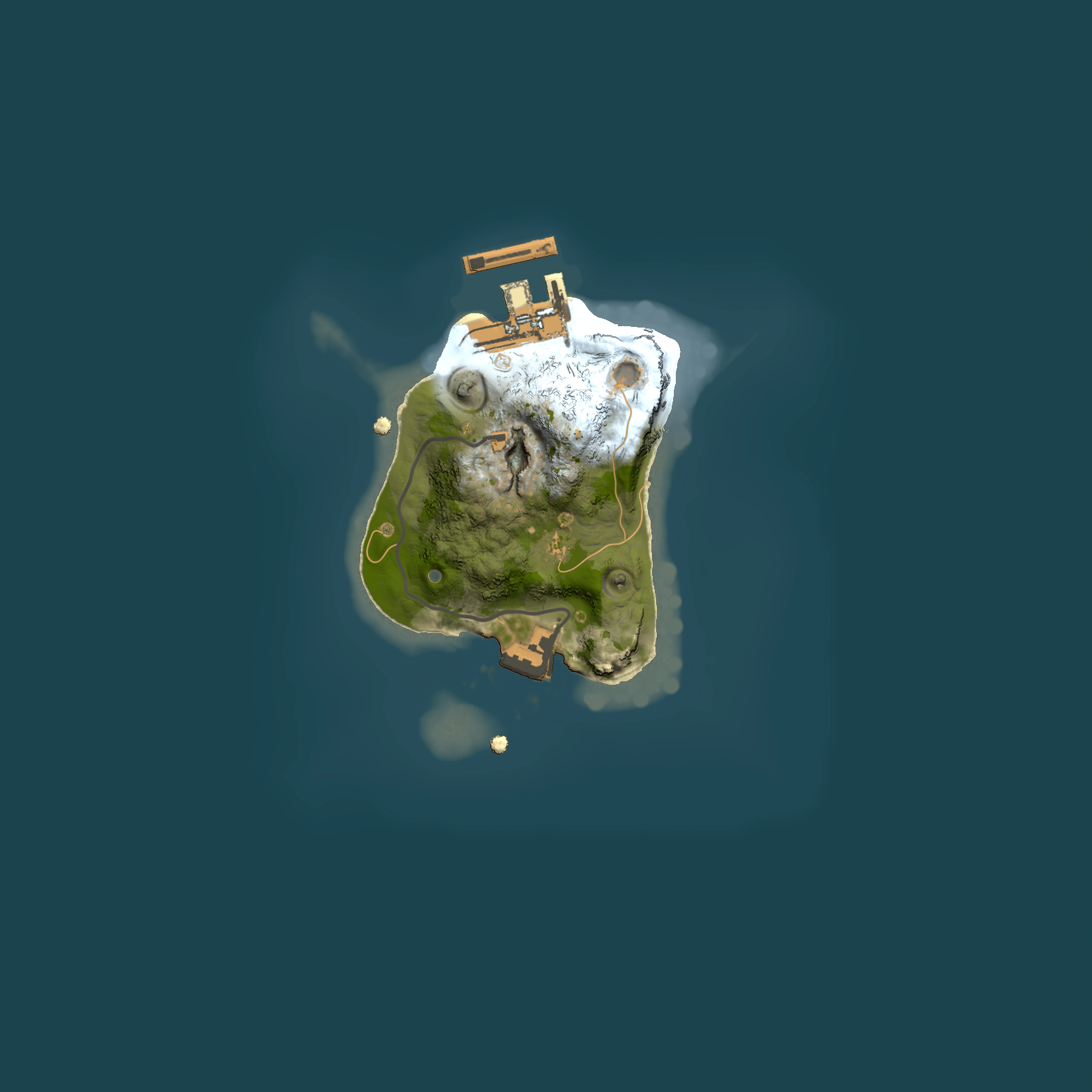 Full top-down render of Rust map seed 614963466, 1500x1500m