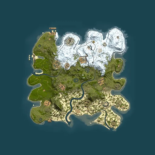 Rust map seed 1644190439, 3500x3500m top-down preview