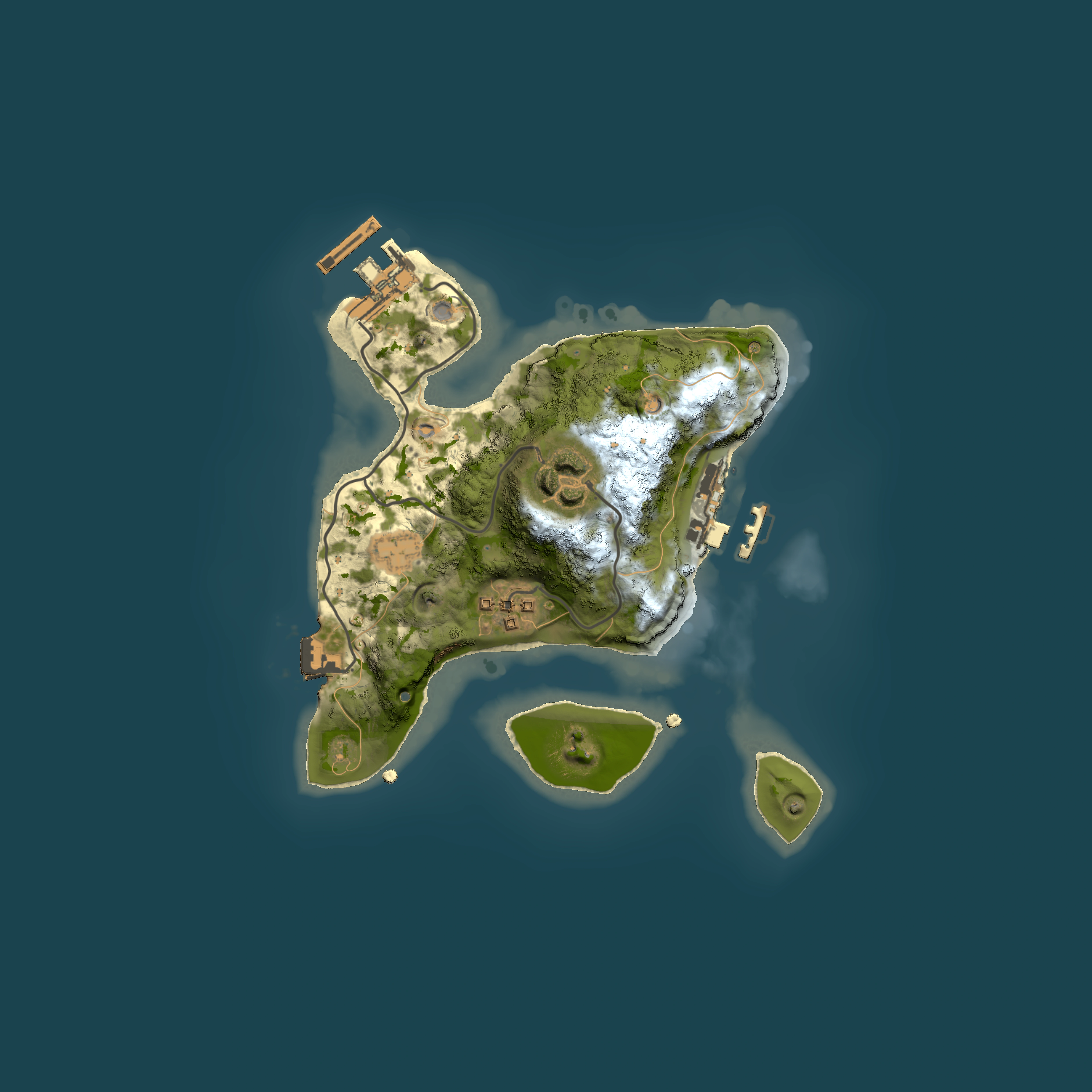 Full top-down render of Rust map seed 326850859, 2000x2000m