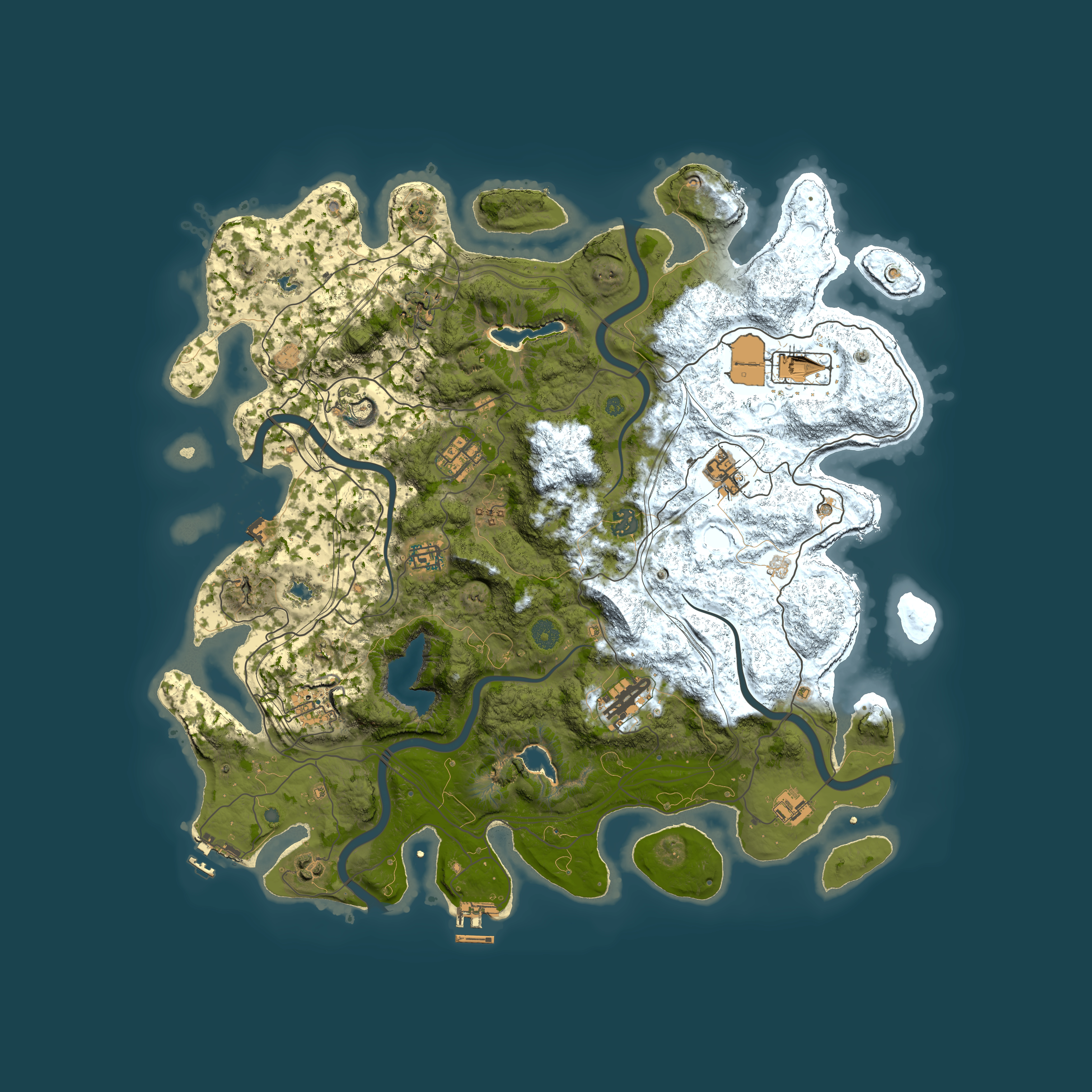 Full top-down render of Rust map seed 1004026530, 4500x4500m