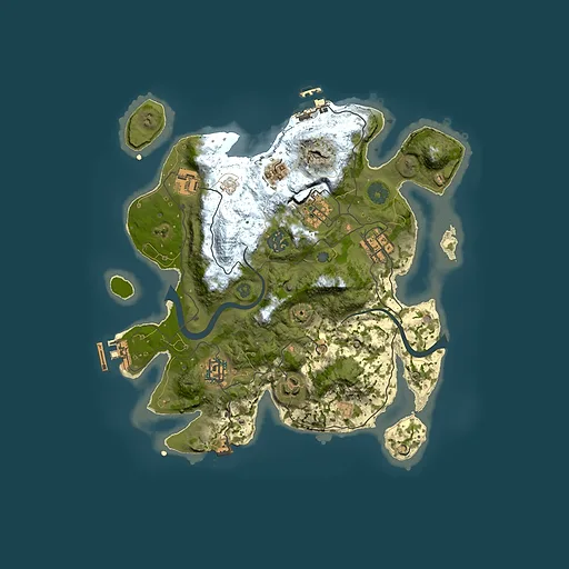 Rust map seed 20796495, 3000x3000m top-down preview