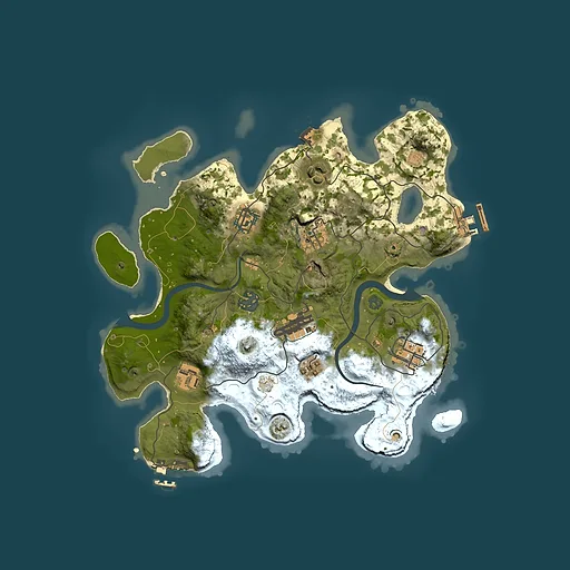 Rust map seed 1710888878, 3000x3000m top-down preview