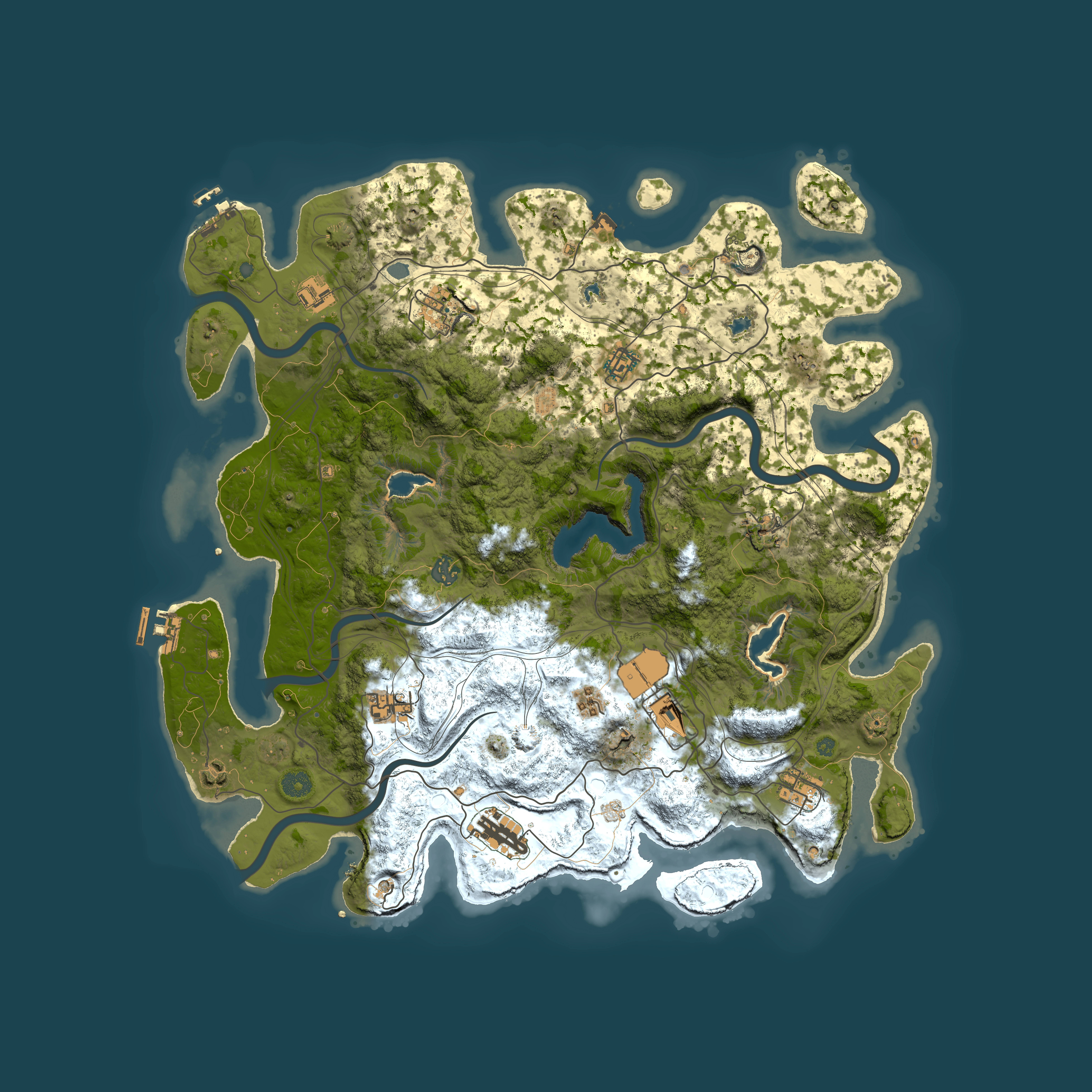 Full top-down render of Rust map seed 643167973, 4500x4500m