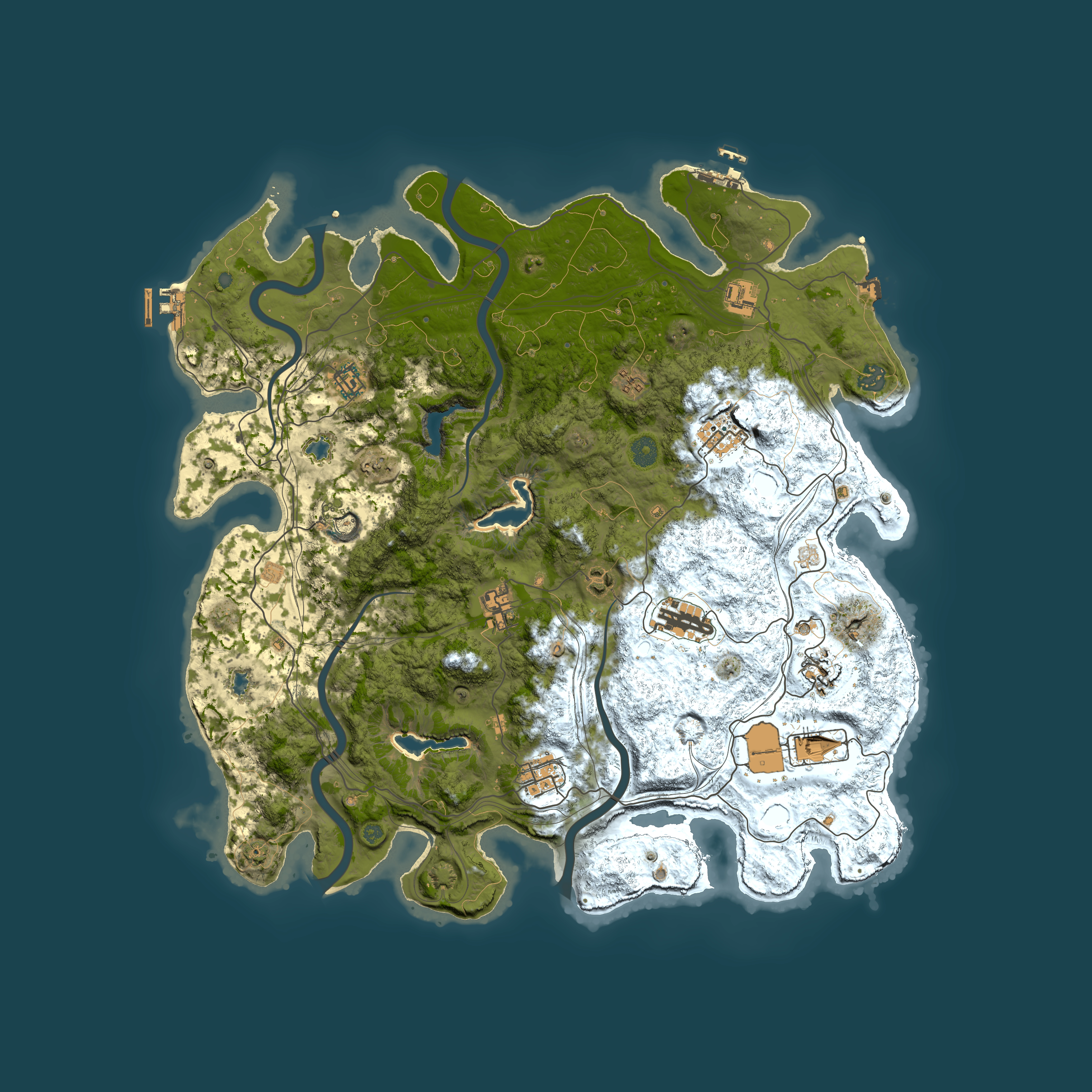 Full top-down render of Rust map seed 1900959222, 4500x4500m