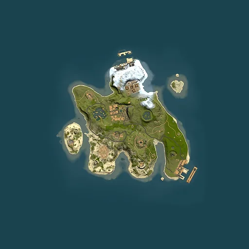 Rust map seed 1638033064, 2000x2000m top-down preview