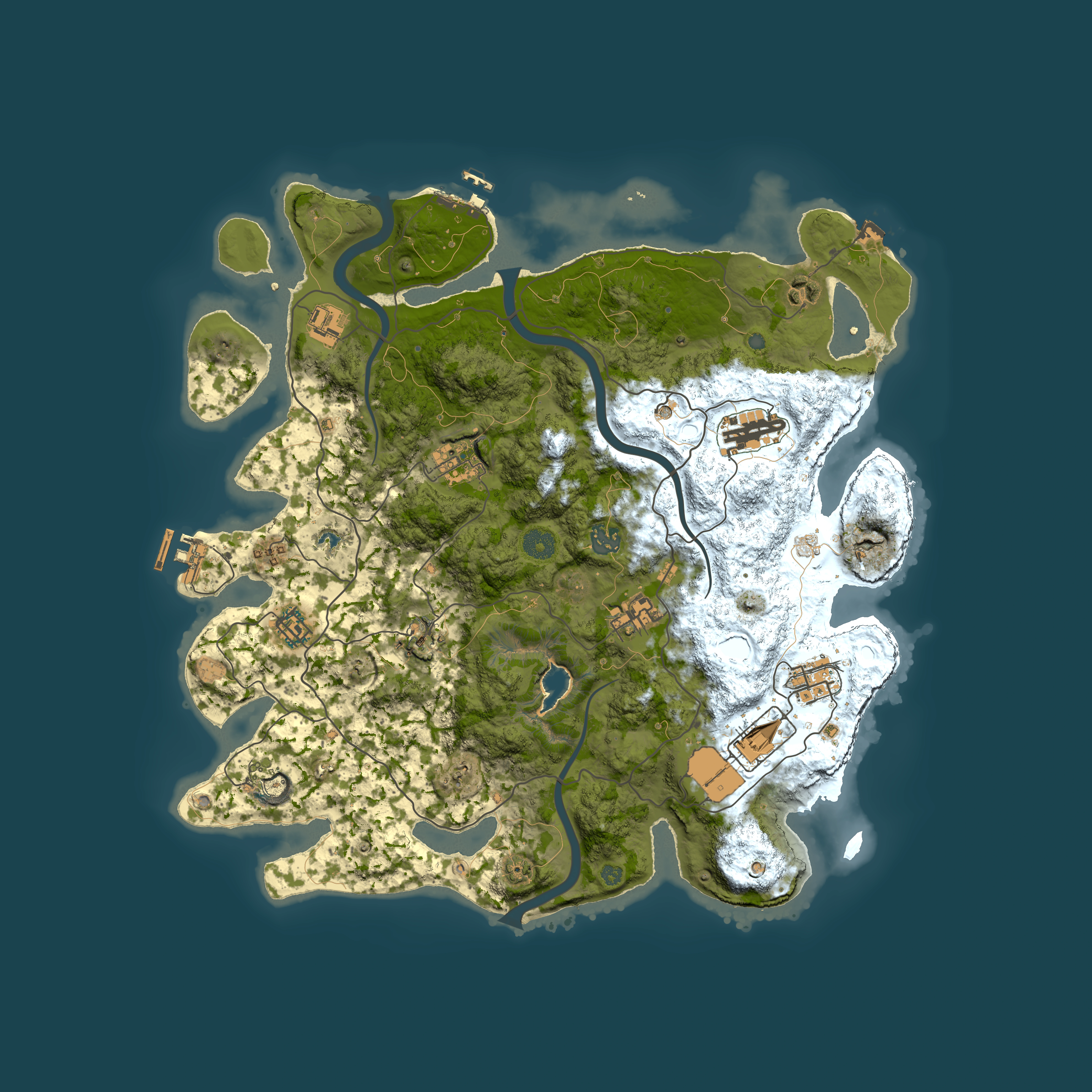 Full top-down render of Rust map seed 1726849506, 4000x4000m
