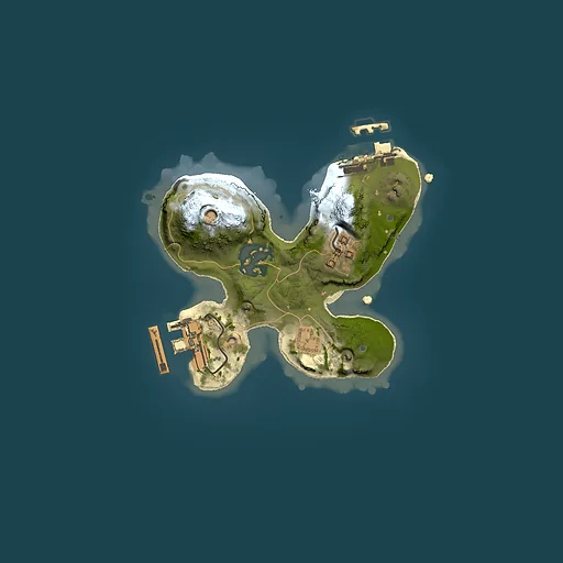 Rust map seed 1711048540, 1500x1500m top-down preview
