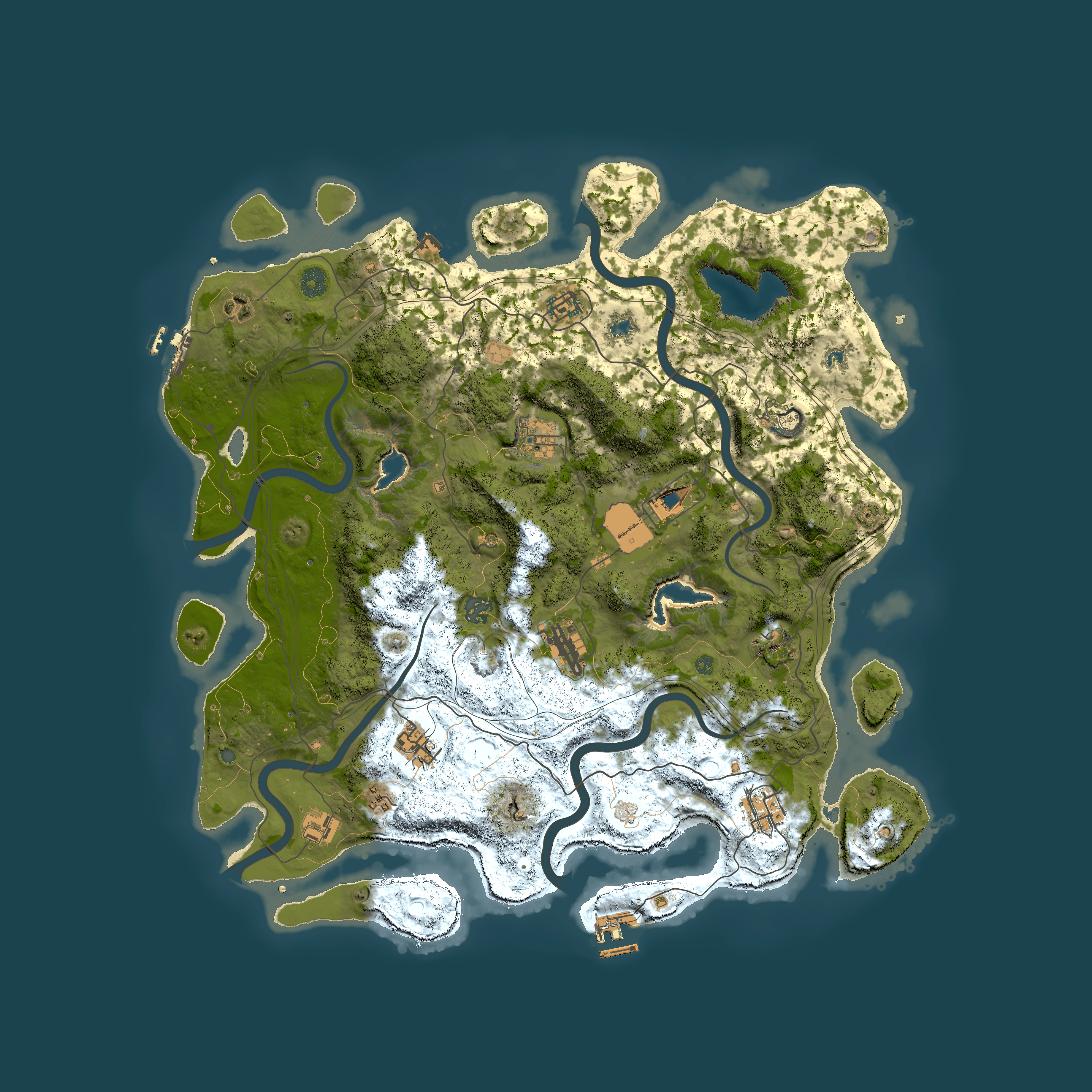 Full top-down render of Rust map seed 1265917541, 4500x4500m