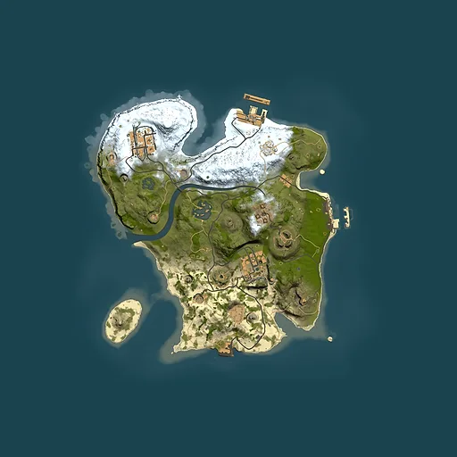 Rust map seed 979440662, 2500x2500m top-down preview
