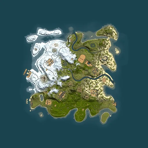 Rust map seed 2037398720, 3500x3500m top-down preview