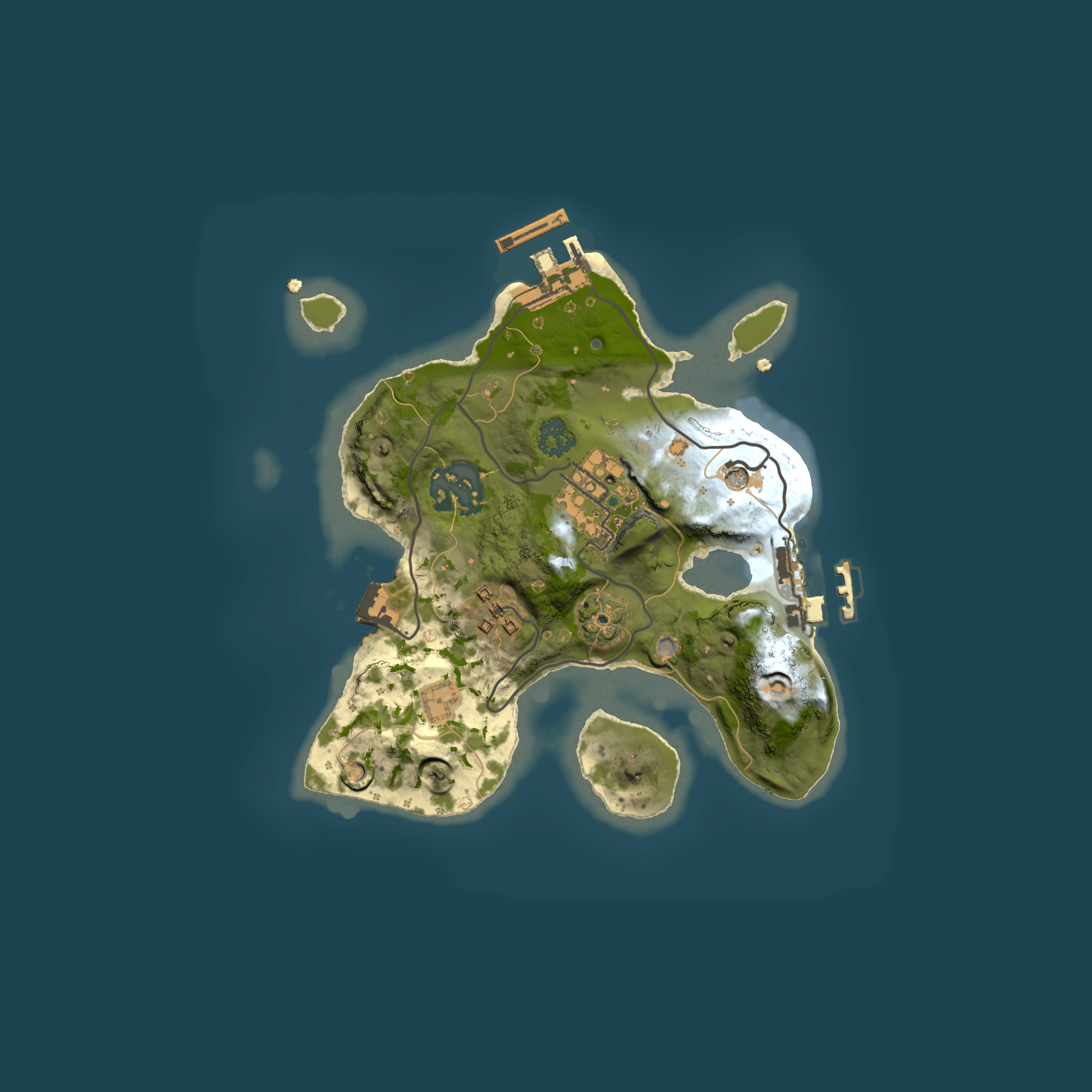 Full top-down render of Rust map seed 626511892, 2000x2000m
