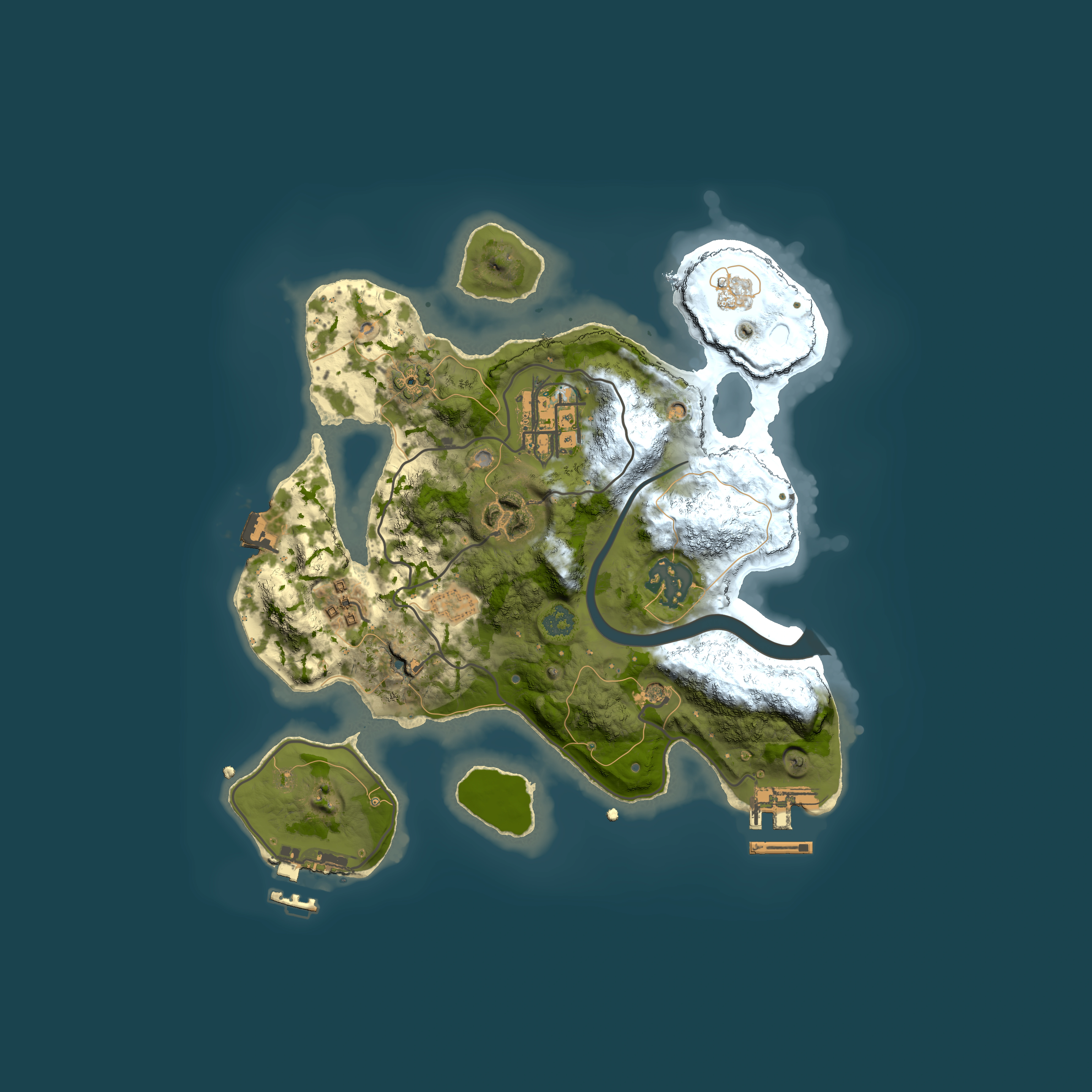 Full top-down render of Rust map seed 1678727789, 2500x2500m