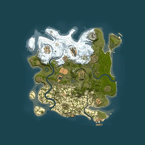 Rust map seed 2067920914, 3500x3500m top-down preview