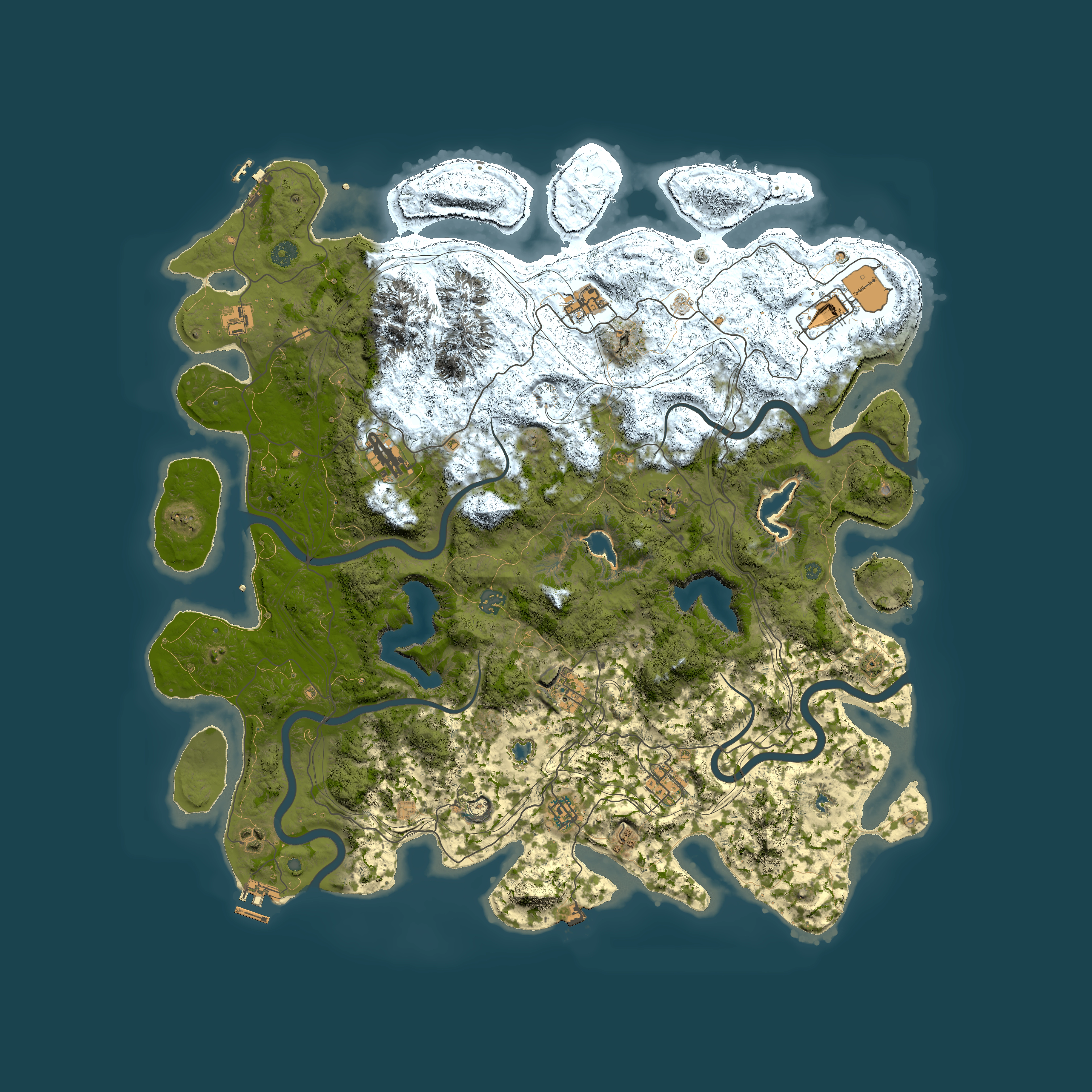 Full top-down render of Rust map seed 1786255561, 5000x5000m
