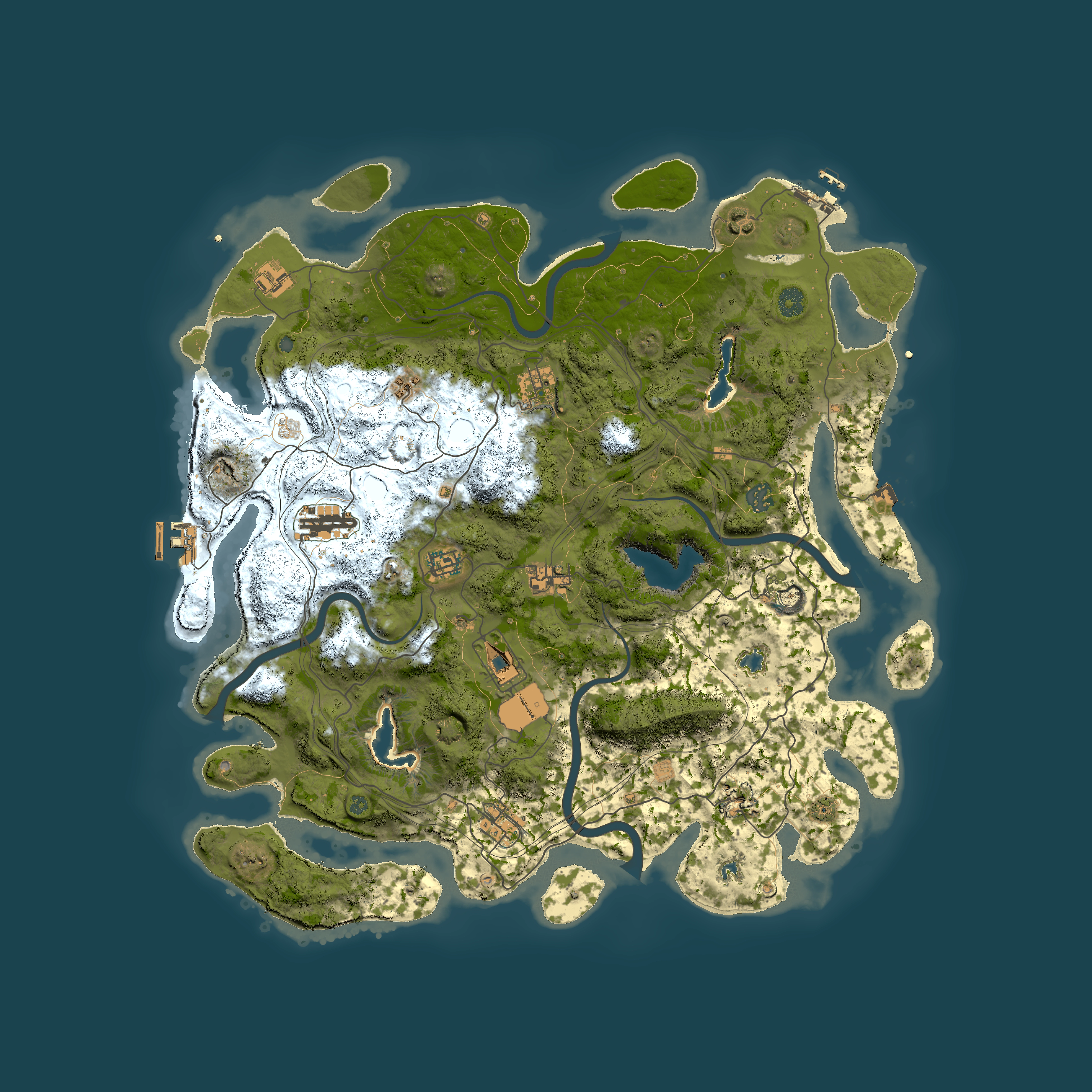 Full top-down render of Rust map seed 2071638750, 4500x4500m