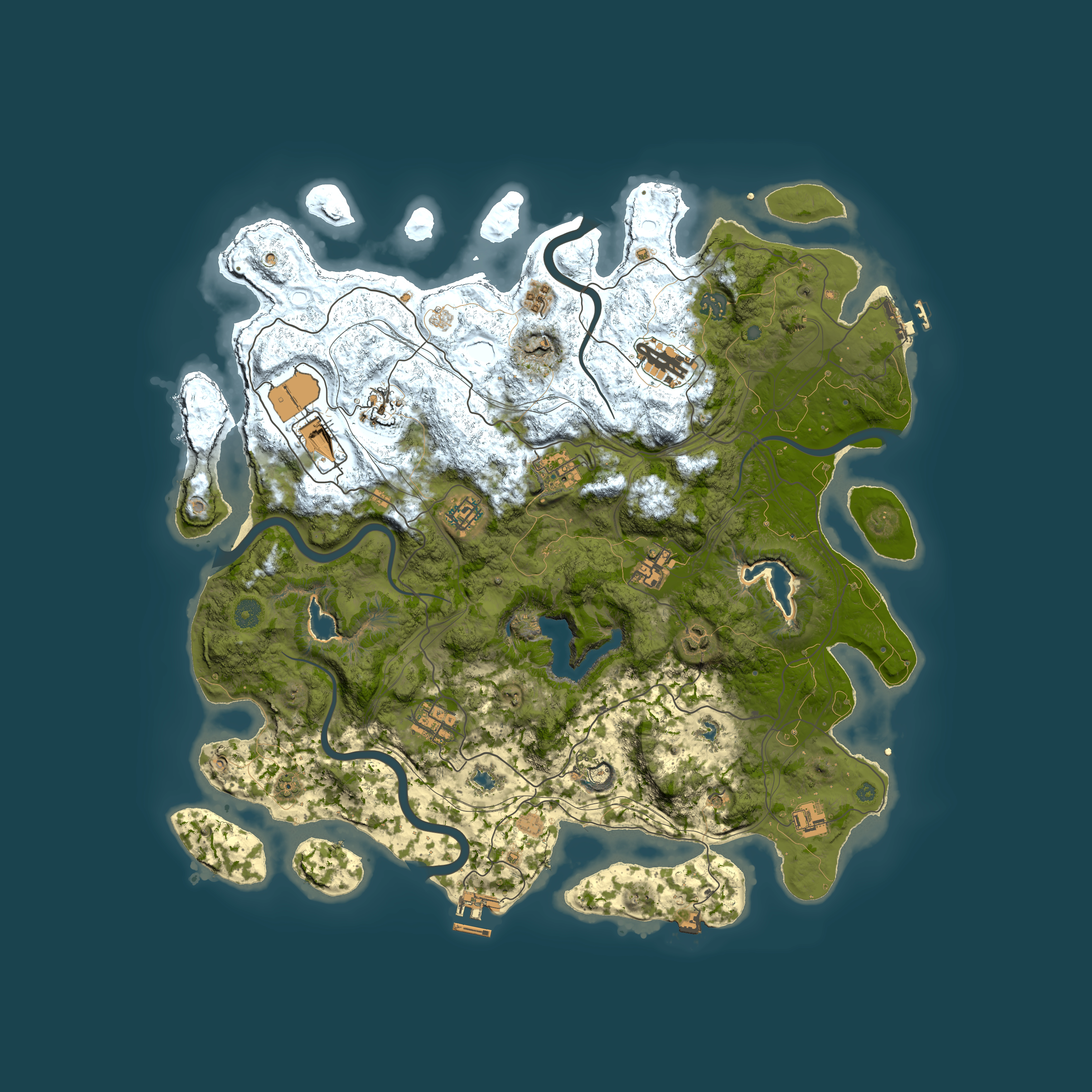 Full top-down render of Rust map seed 1578361307, 4500x4500m