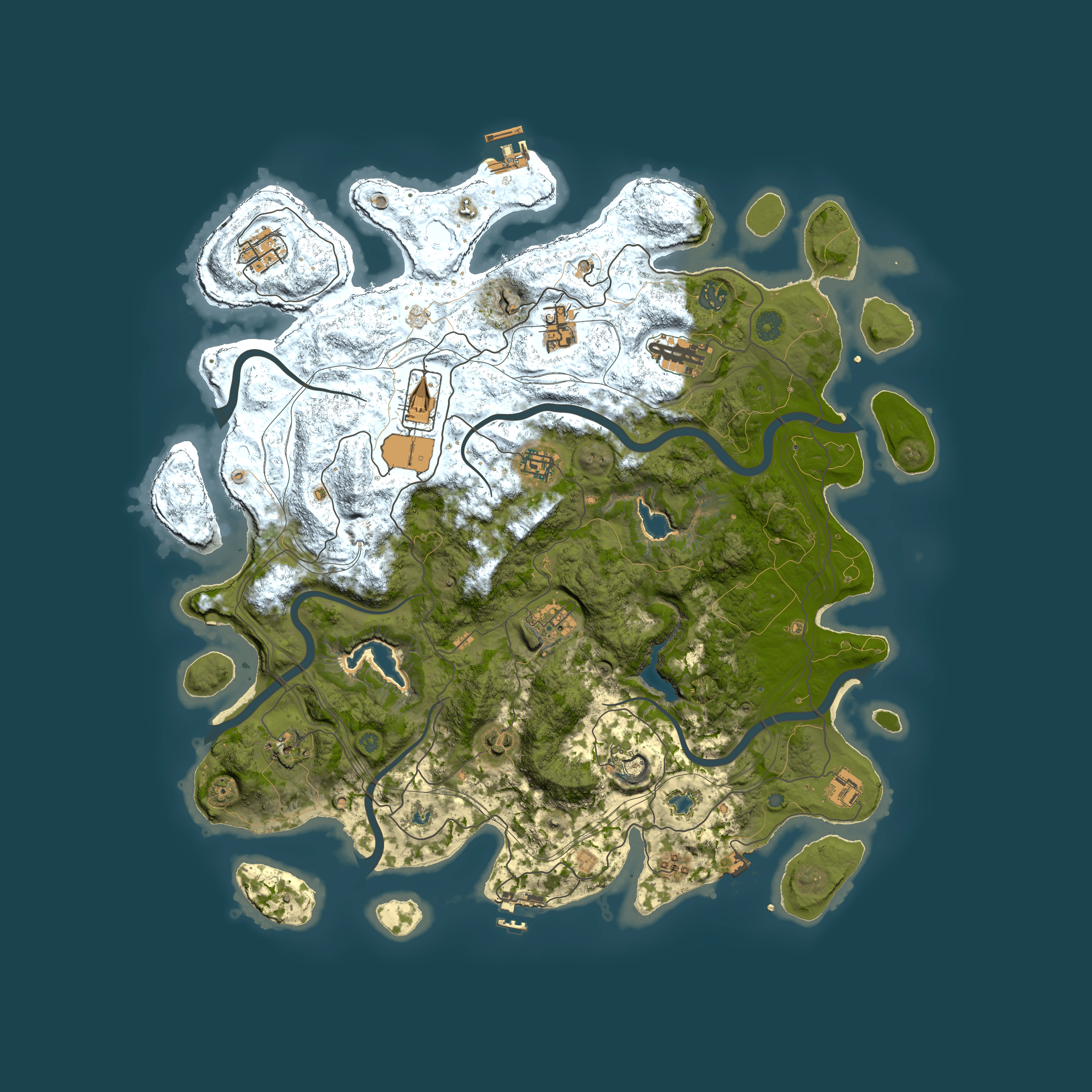 Full top-down render of Rust map seed 1413984503, 4500x4500m